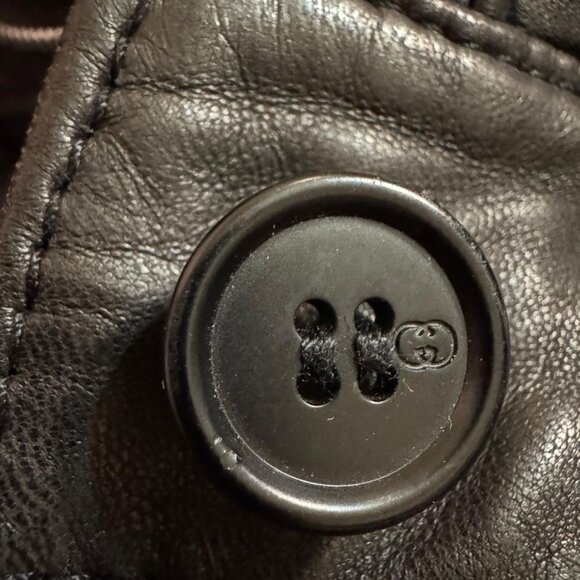 EU 50 🔥 GUCCI by TOM FORD Men's Black Leather Biker Pants Trousers ITALY - Picture 2 of 16